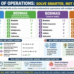 The Universal Logic of Order: Understanding PEMDAS, BEDMAS, BODMAS and BIDMAS